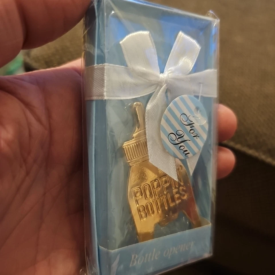 Abrebotellas Poppin GoldBottleOpeners Nuevos Favores Fiesta Nupcial Regalos Llegada Bebé Foto 2 de 4
