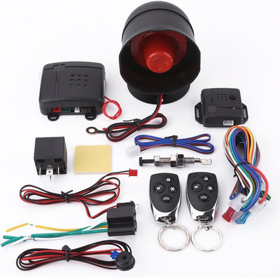 Car Alarm Security System, Black Universal Anti-Theft Device Car Security Device