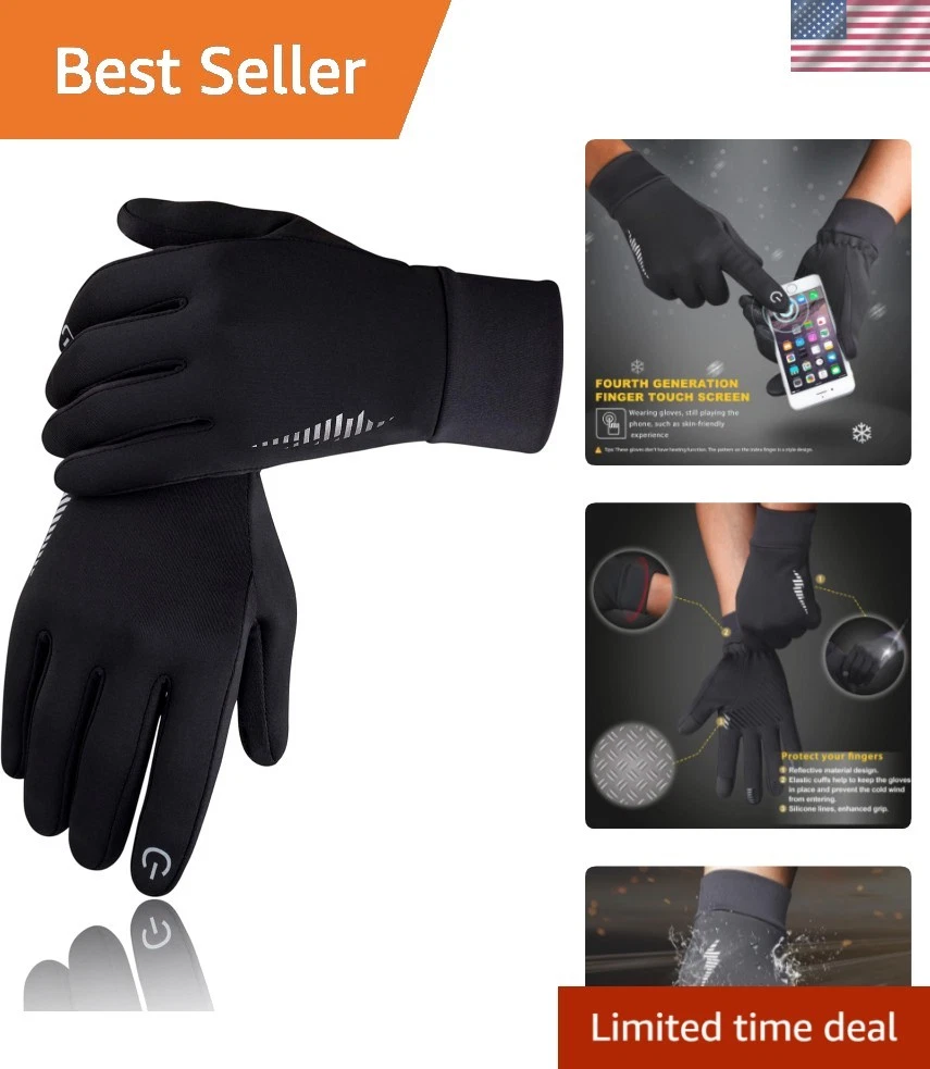 Winter Gloves Women Men Ski Snow Gloves Liner Thermal Warm Touch Screen, Suit...