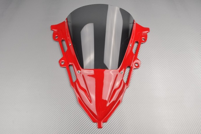 Bulle CBR 650 R 2024-2025 rouge fumée racing en polycarbonate H22cm