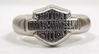 Vintage Harley Davidson Motorcycles .925 Sterling Silver Adjustable Ring (Small)