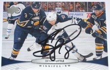 BRYAN LITTLE SIGNED 11-12 UPPER DECK WINNIPEG JETS CARD AUTOGRAPH AUTO!!!