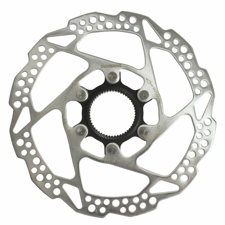 Disco freno MTB centerlock Shimano 160mm Deore RT54 per pastiglie in resina.