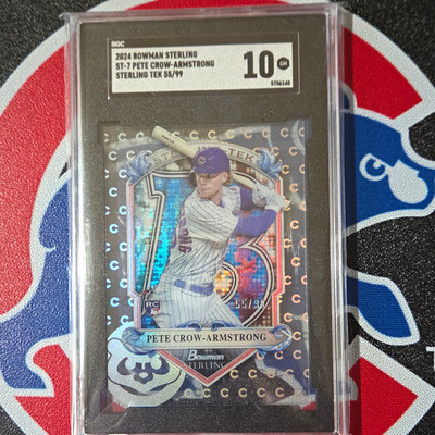 Bowman 2024 Sterling Tek Pete Crow-Armstrong Cubs #ST-7 RC Serial #/99
