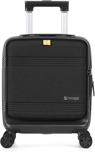 Biaggi | Runway Collection Underseater Carry-On Spinner Luggage | 16" | Black