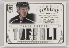 2013 Panini National Treasures Rookie Timeline /25 Tyler Toffoli #RT-TT Patch RC