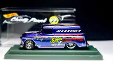 NEW Hot Wheels 55 Chevy Panel CUSTOM Purple Chameleon Moon Case Rubber Tires