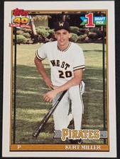 Kurt Miller 491 Topps Rookie Card LP Sports Card. rookie card picture