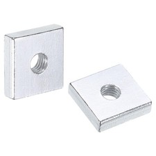 25pzs tuercas cuadradas M5x14x4, para acero zinc rosca gruesa