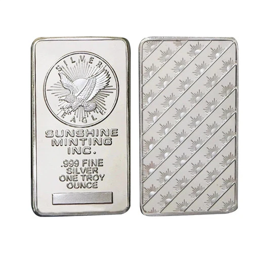 1 oz Sunshine Minting Silver Bar – .999 Fine Sealed Bullion – Troy Ounce