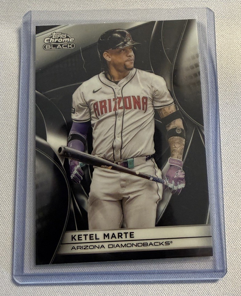 2025 Topps Chrome Black Ketel Marte Arizona Diamondbacks 