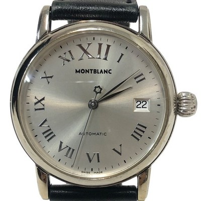 Montblanc Meisterstück Date 7042 Uhr Silver Dial 36mm Stainless Steel From Jap