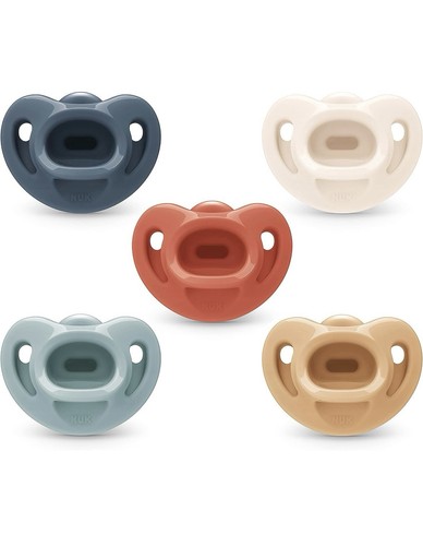 Chupetes de ortodoncia cómodos NUK, 0-6 meses, colección atemporal, 5 unidades