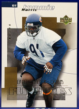 2004 Upper Deck Finite Tommie Harris Finite Futures Rookie Card RC #180 /275. rookie card picture