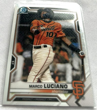 2021 Bowman Chrome Baseball Prospects Marco Luciano San Francisco Giants #BCP-8