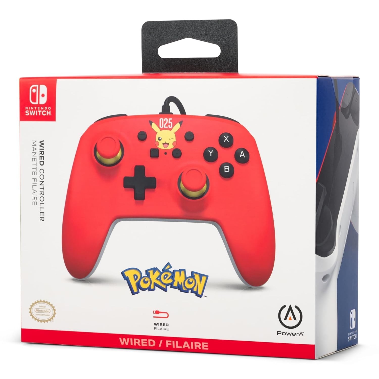 PowerA Laughing Pikachu Pokemon Switch Controller - Nintendo Switch - New