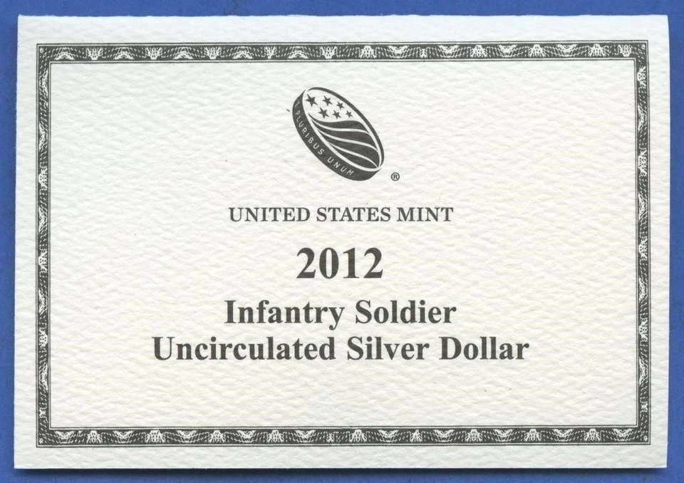 Two 2012-W Infantry Solider Silver Dollars $1 ~ Free USA Shipping - Image 3 of 4