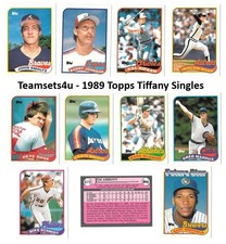 1989 Topps Tiffany Set Break #551-792 * Pick Your Card * Front and Back Scans