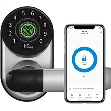 Fingerprint Smart Door Lock Keyless Entry Deadbolt Handle Compatible with WiFi A