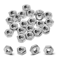 180Pcs 8-32 Hex Nut, 304 Stainless Steel, Hex Drive, UNC Small Nuts Fasteners,