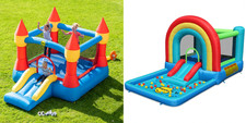 Bouncy Castle Slide Kids children Inflatable Garden outdoor jump Party fun toy