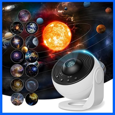 Cosmic Bedtime Companion: Galaxy Projector with Timer and 13 Projection Cards