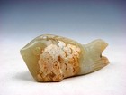 Old Nephrite Jade Stone Carved Sculpture Fish w/ Split Tail #07312308 — photo 3