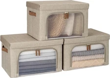 Decorative clothing box with transparent window