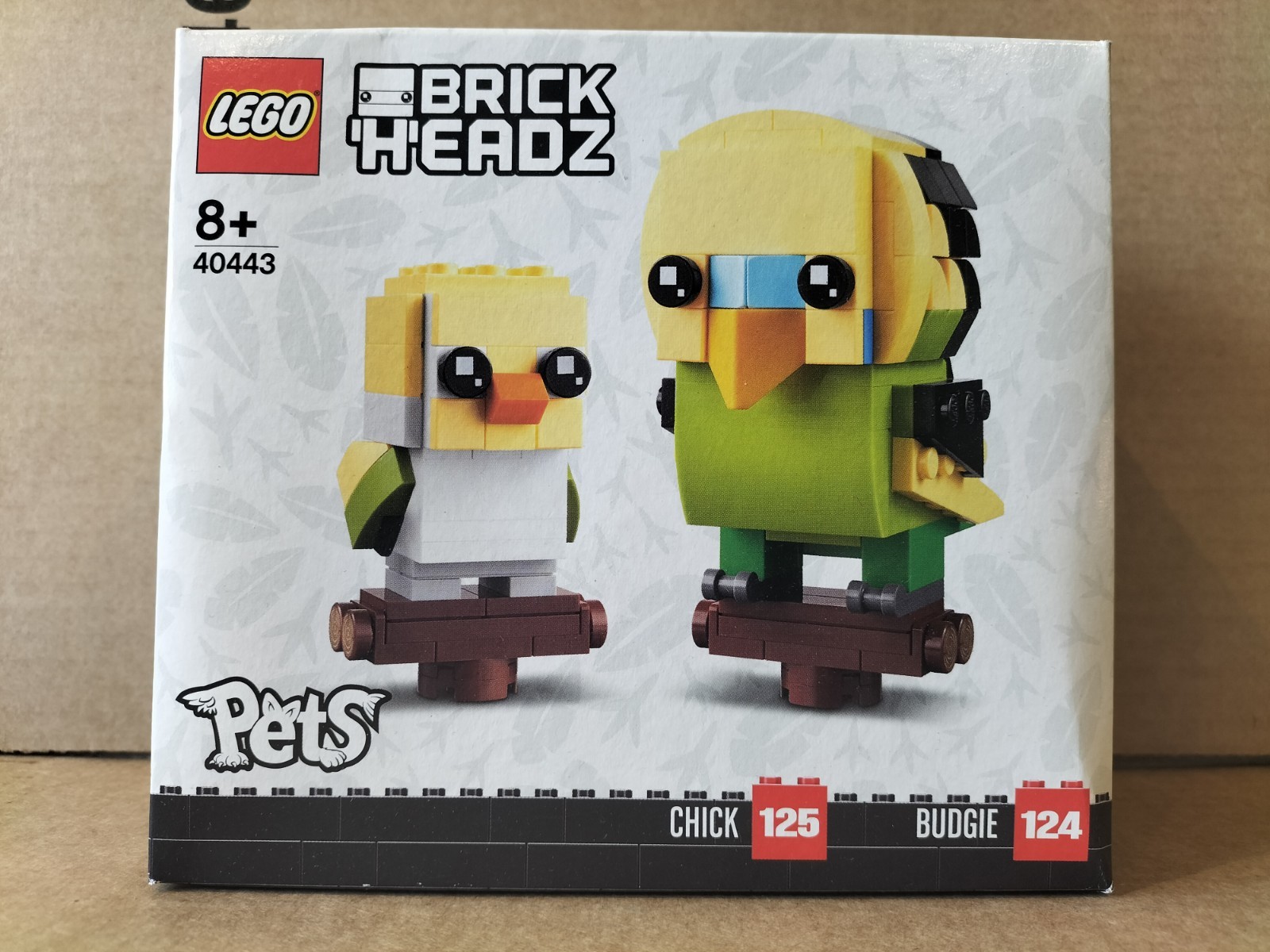 LEGO BRICKHEADZ - 40443 -  PET - BUDGIE - NEW & SEALED - RETIRED 2022