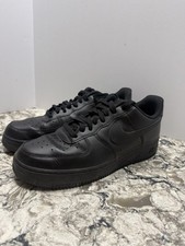 Nike Air Force 1 07 Men's Sz 10 Sneakers Black/Black CW2288-001 Triple Black
