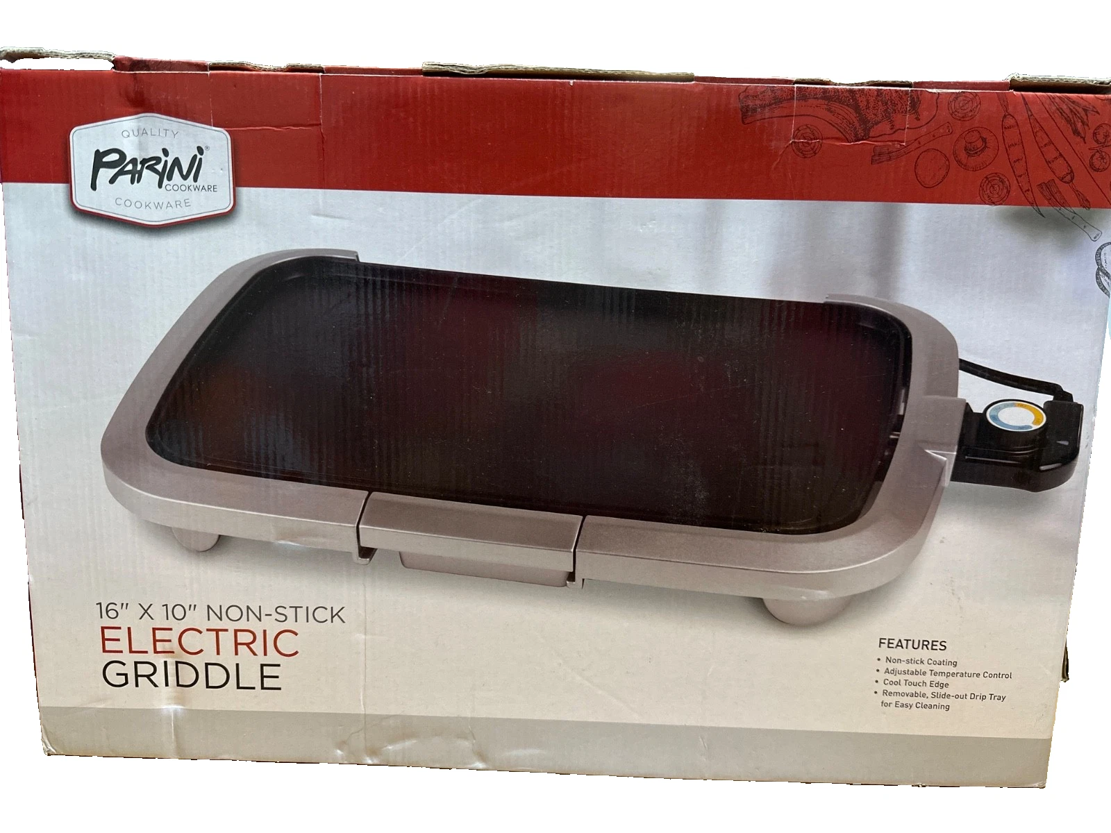 Parini Cookware 16” x 10” Non-Stick Electric Griddle w/ Adjustable Temperature
Opens in a new window