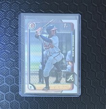 2015 1st Bowman Prospects Ozhaino Ozzie Albies RC #BP71 Rookie Atlanta Braves