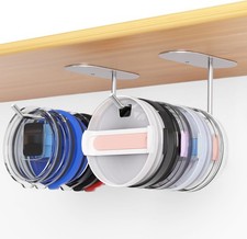 2 Pack Tumbler Lid Organizer, Space Saving Cup Organizer Silver Silver