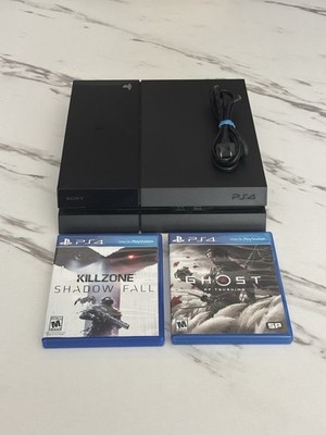 Sony PlayStation 4 PS4 500GB Black Console Only W/2 Games CUH-1115A