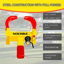 Trailer Lock Universal Adjustable Car Tire Lock Heavy Duty anti Theft Wheel Cars