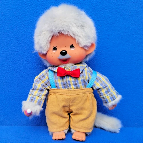 SEKIGUCHI MONCHHICHI BEAR TEDDY MONCHICHI 20CM BEAR VINTAGE GRANDPA GRANDFATHER