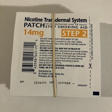 14 Loose Step 2 Nicotine Patch Stop Smoking No Box. 01/26