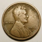 1912 S Lincoln Wheat Cent Penny VG-F  "Actual Coin Pictured"