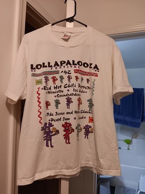 Vintage 1992 Lollapalooza Festival T-Shirt – RHCP, Pearl Jam