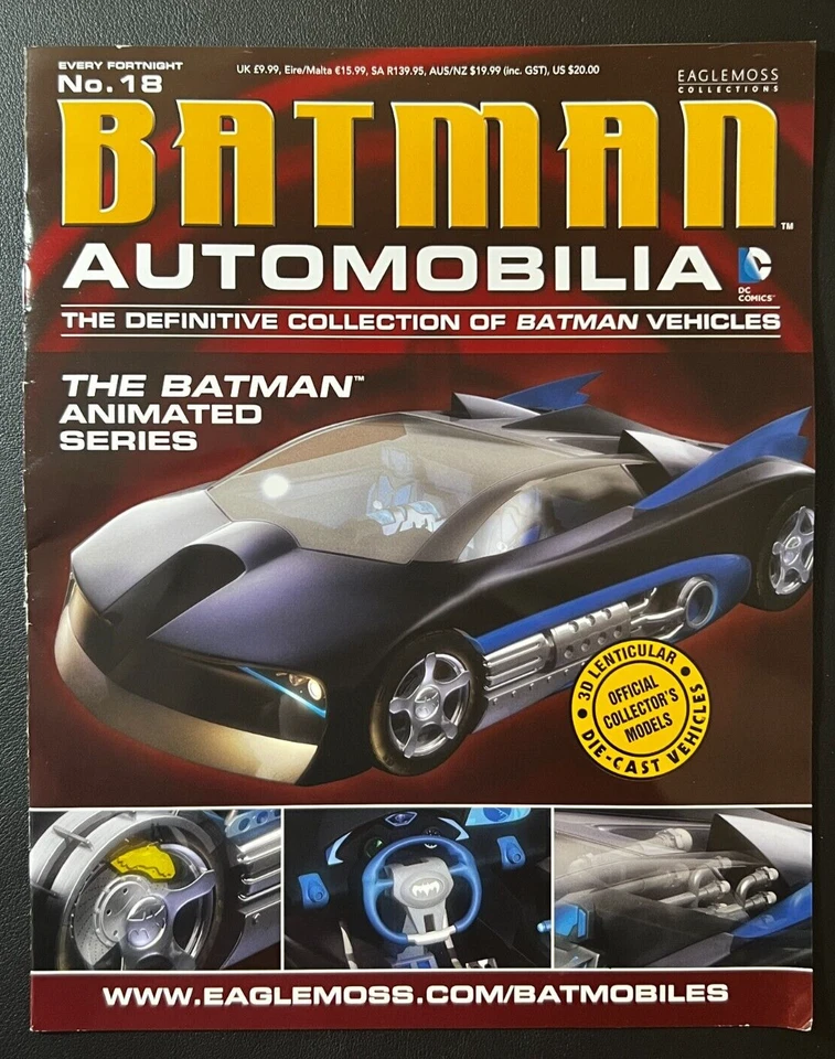 2013 Batman Automobilia #18 Magazine w/DIECAST Car DC Animated Series COLLECTOR! - Image 2 of 4