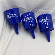 DVC Disney Vacation Club beach cup holders.  set of 3