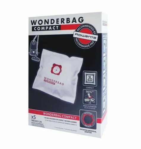 Paquete 5 Bolsas para Aspiradora ROWENTA Recambio Wonderbag Compact City  Space | eBay