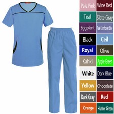 Women's Scrub Set Medical Nursing Uniform Set Top and Pants
