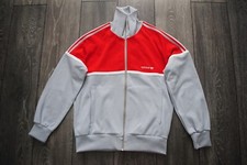 ADIDAS MADE IN KOREA MENS VINTAGE 80S GRAY TRACK TRACKSUIT TOP JACKET SIZE 168cm