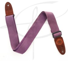 Guitar Center Adjustable Guitar Strap Custom Shape Leather Logo Purple Used