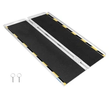4 Foot Folding Portable Aluminum Wheelchair Access Ramp