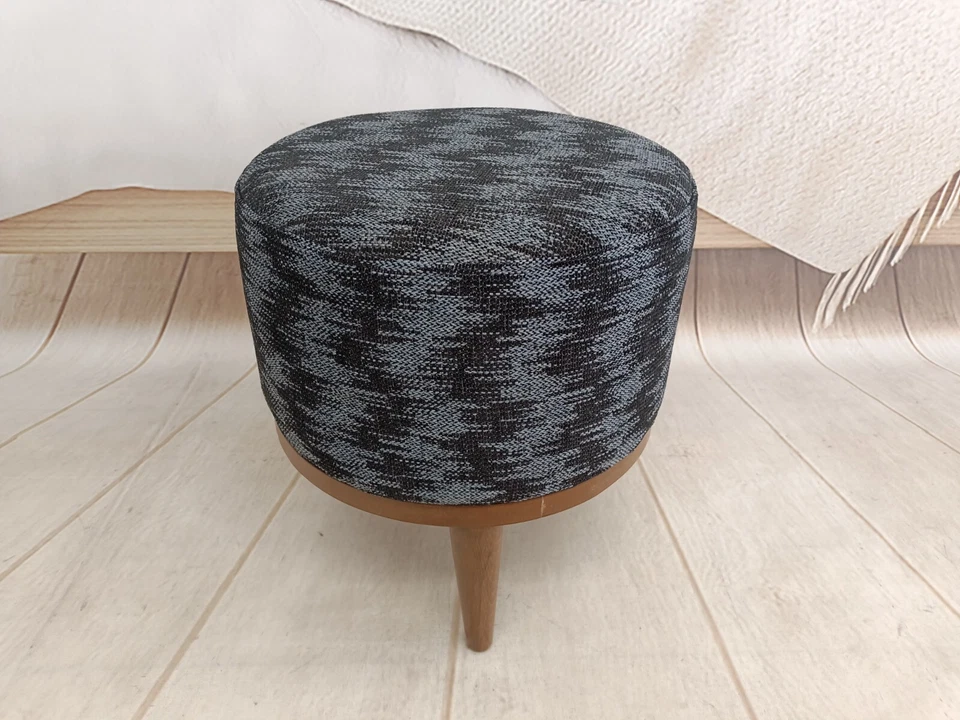 Footstool ottoman, Recliner stool, Desk stool, Fabric stool, Bathroom vanity - Image 4 of 4