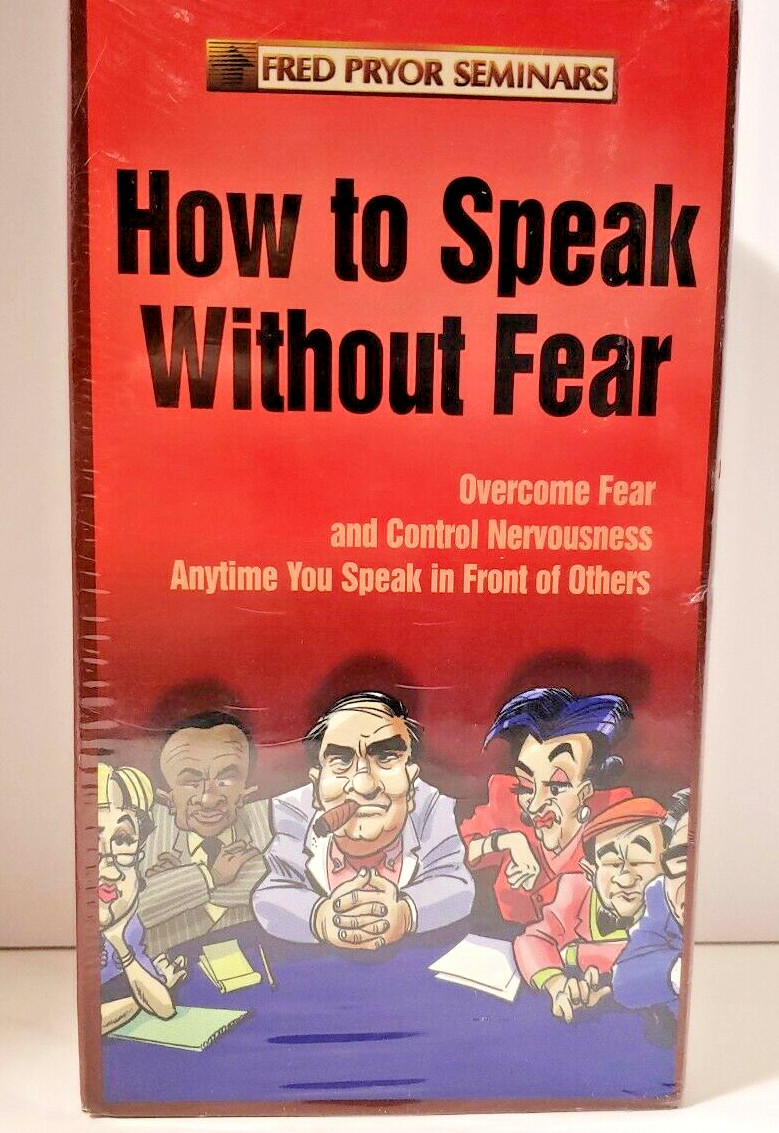 NEW How to Speak Without Fear Fred Pryor Public Speaking Skills VHS 3  Volume Set 81751163305 | eBay