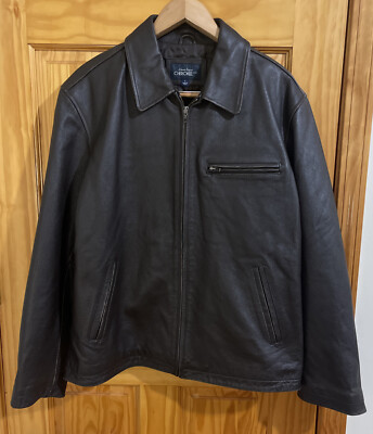 ジャケット・アウター 70s 80s CHEROKEE leather jacket Vintage Cherokee Men's Black Leather Jacket Size L Bomber Jacket