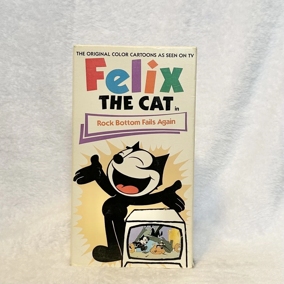 Felix The Cat: Rock Bottom Fails Again VHS 1989 Classic Cartoon Movie Film - Imagem 2 de 4